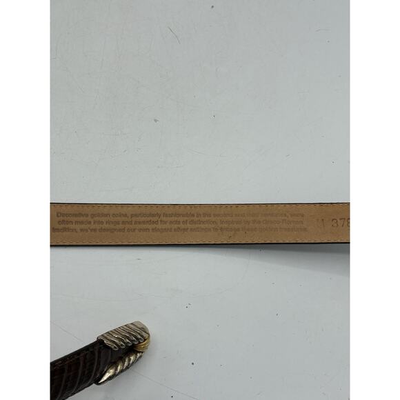 Brighton Museum Collection Belt M 30 Croc Leather Pegasus Angel Medallion main image 5